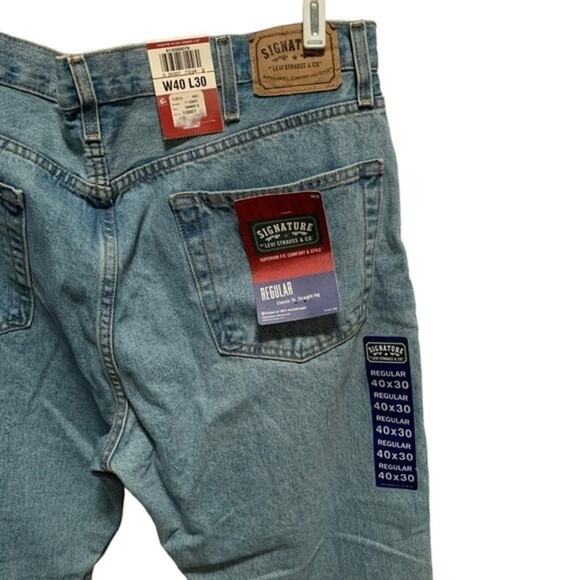 Signature Levi NEW NWT Mens W40 L30 Regular Classic Fit - Picture 6 of 10